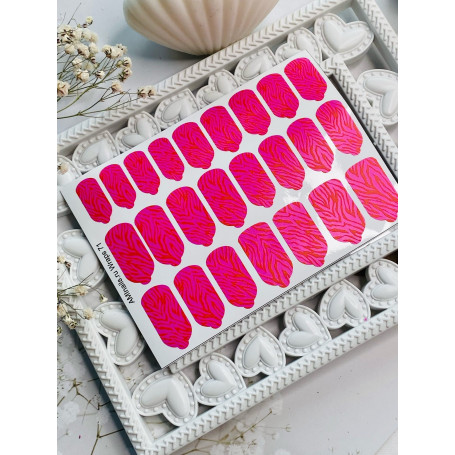 Nagelfolie 71 Nail Wraps für Maniküre AMINAILS