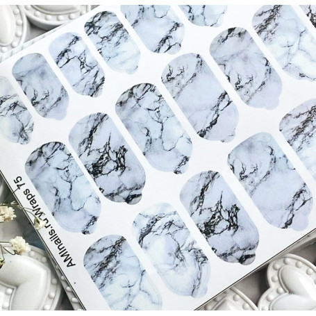 Nagelfolie 75 Nail Wraps für Maniküre AMINAILS