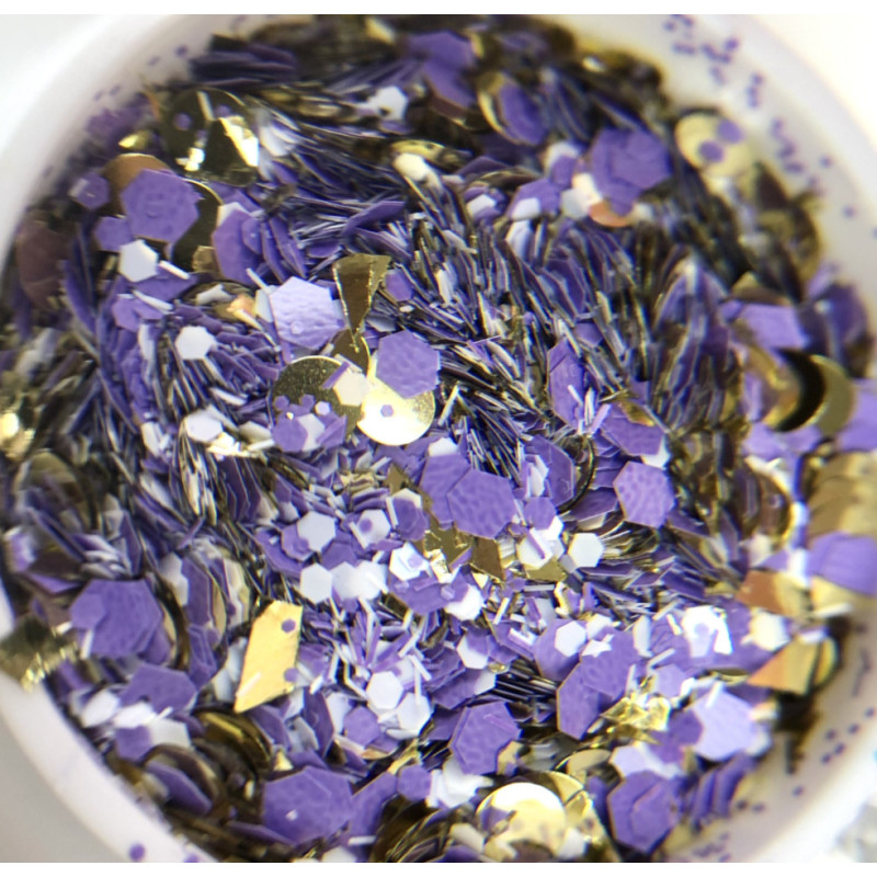 LILAC CONFETTI - Glitter MIX IBDI Nails-Online-Shop-Double Beauty Shop