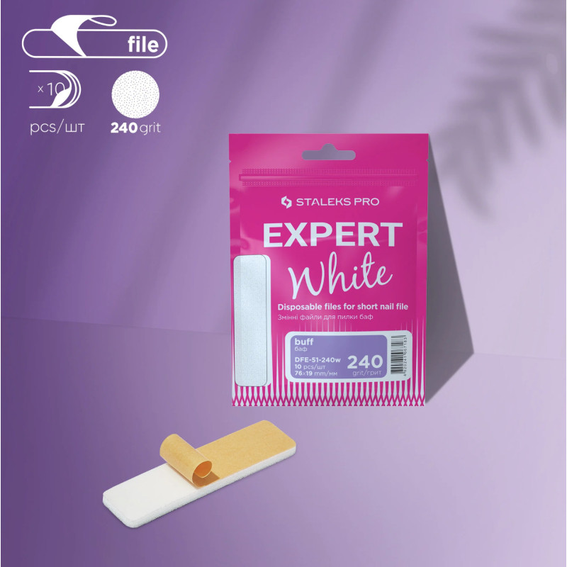 10 x Ersatzfeile (DFE-51) POLIERER auf Schaumbasis (Untersatz MBE-50)STALEKS-Feilen und Buffer-Double Beauty Shop