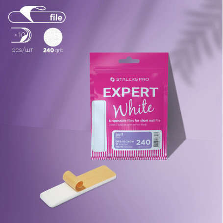 10 x Ersatzfeile (DFE-51) POLIERER auf Schaumbasis (Untersatz MBE-50)STALEKS