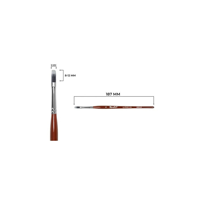 Ombre Gel Pinsel Nr. 5. DMG3R-5 aus Syntetikfasern Roubloff-Online-Shop-Double Beauty Shop