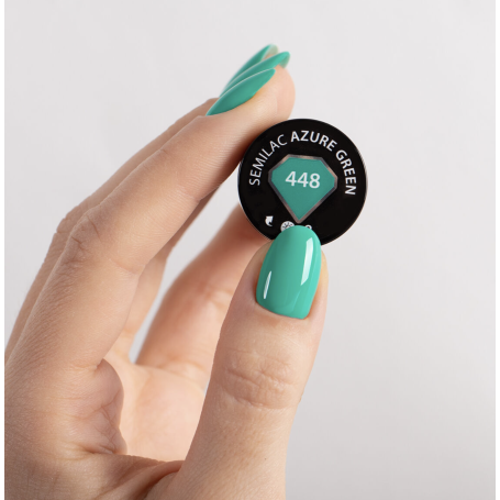 448 Azure Green - UV Nagellack 7ml Semilac