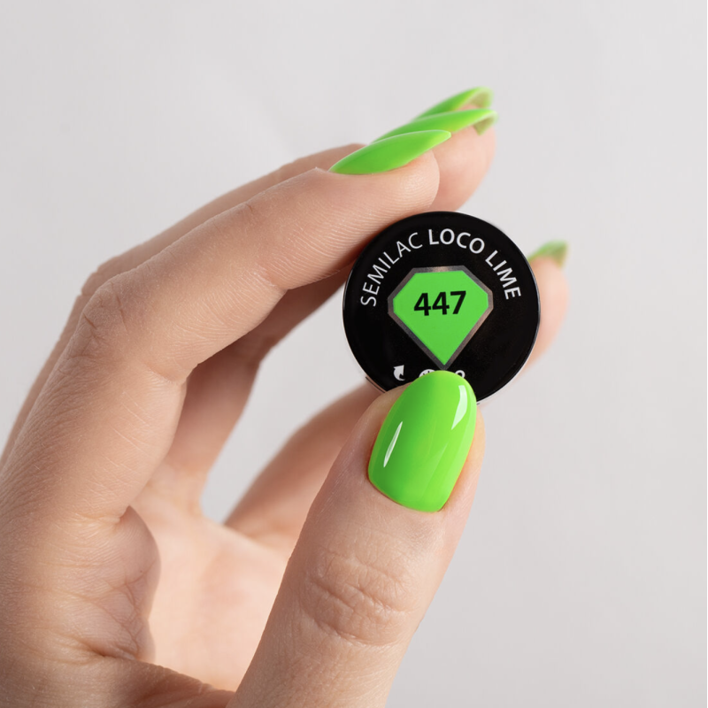 447 Loco Lime - UV Nagellack 7ml Semilac-Online-Shop-Double Beauty Shop