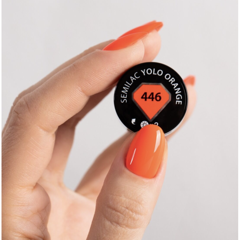 446 YOLO Orange - UV Nagellack 7ml Semilac-Online-Shop-Double Beauty Shop
