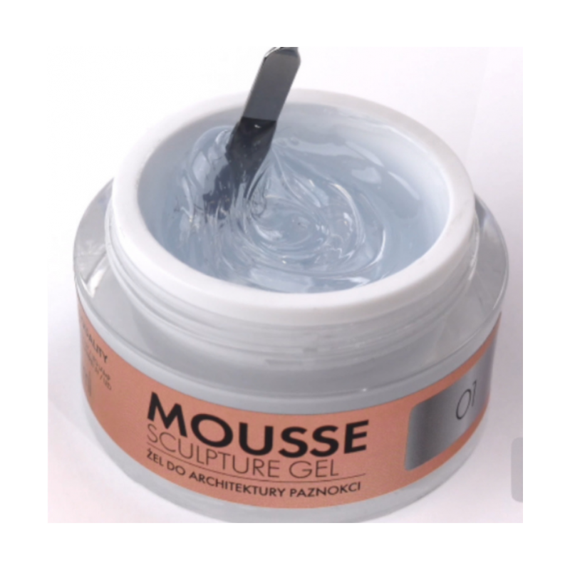 01 Crystal Glass - MOUSSE SCULPTURE GEL 15 ml Victoria Vynn-GELE-Double Beauty Shop