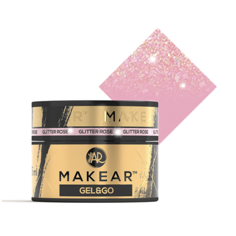 Rose Glitter - Builder Gel&Go 15ml MAKEAR-MAKEAR-Double Beauty Shop