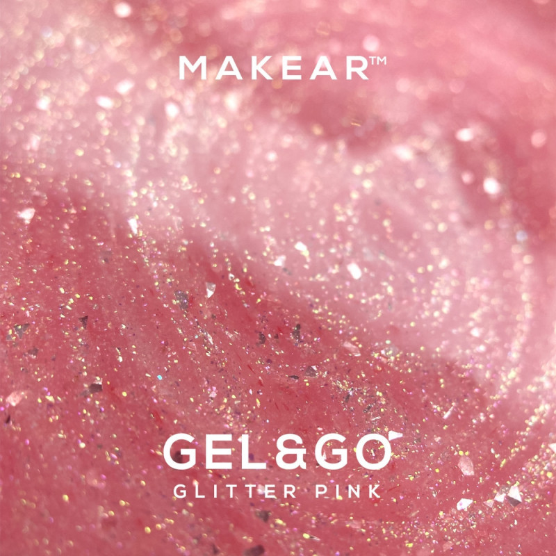 Pink Glitter - Builder Gel&Go 15ml MAKEAR-GEL-Double Beauty Shop