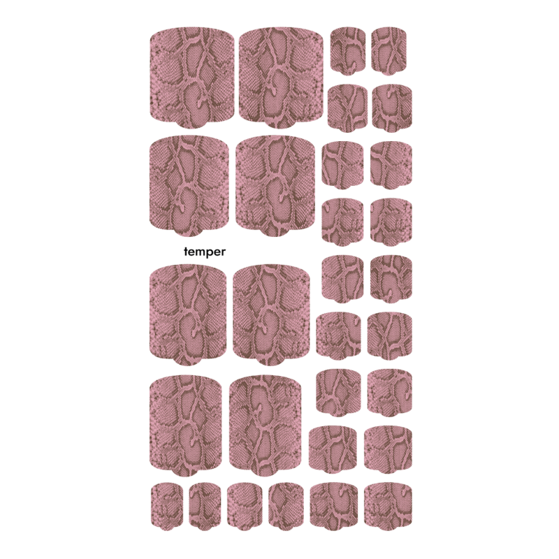 Nagelfolie Temper - PEDIKÜRE Nail Wraps by Provocative Nails-NAIL WRAPS SELBSTKLEBEND-Double Beauty Shop