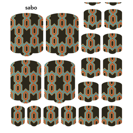 Nagelfolie Sabo - PEDIKÜRE Nail Wraps by Provocative Nails
