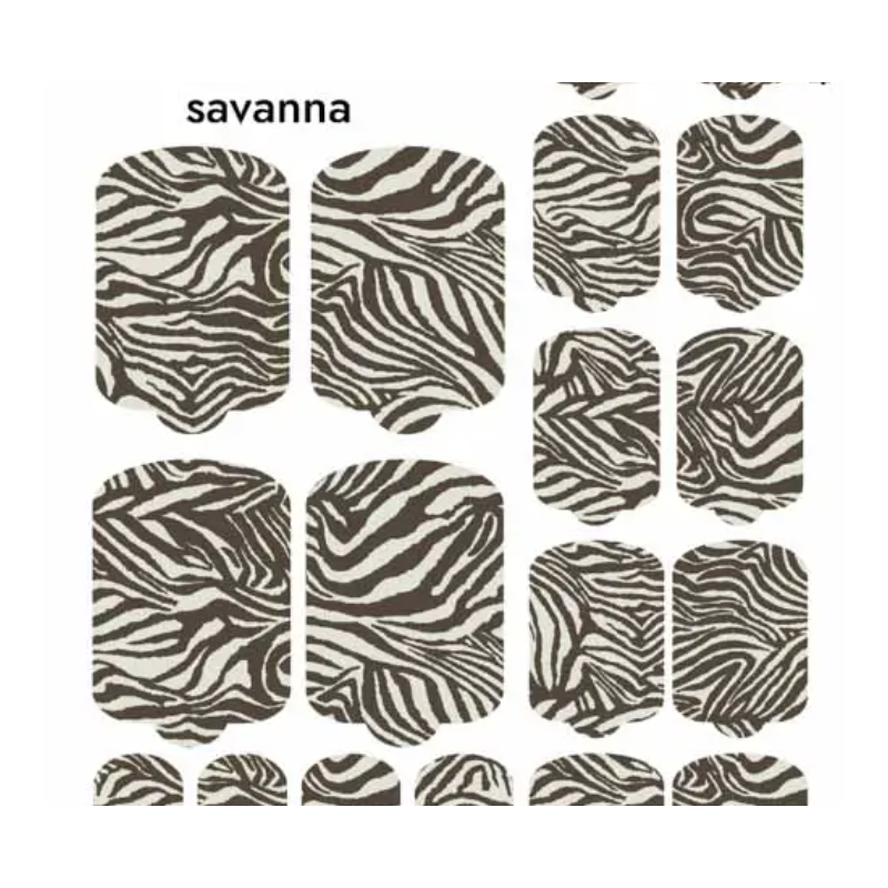 Nagelfolie Savanna - PEDIKÜRE Nail Wraps by Provocative Nails-NAIL WRAPS SELBSTKLEBEND-Double Beauty Shop