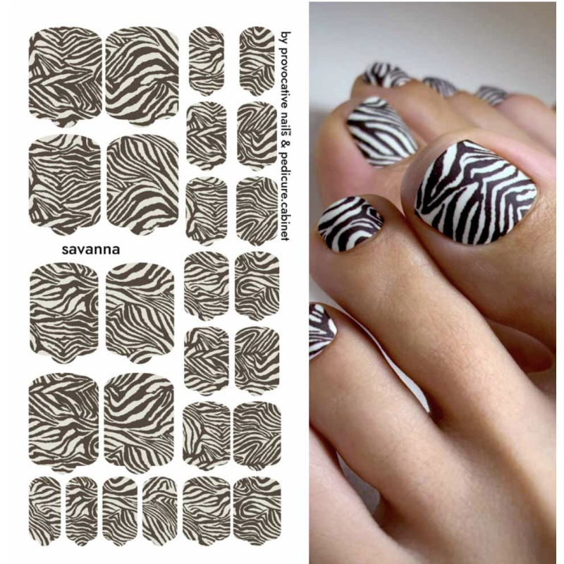 Nagelfolie Savanna - PEDIKÜRE Nail Wraps by Provocative Nails