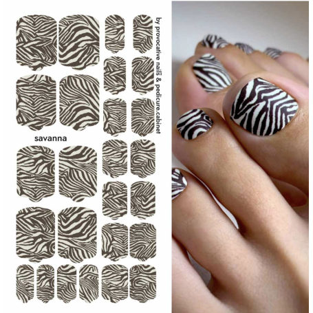 Nagelfolie Savanna - PEDIKÜRE Nail Wraps by Provocative Nails