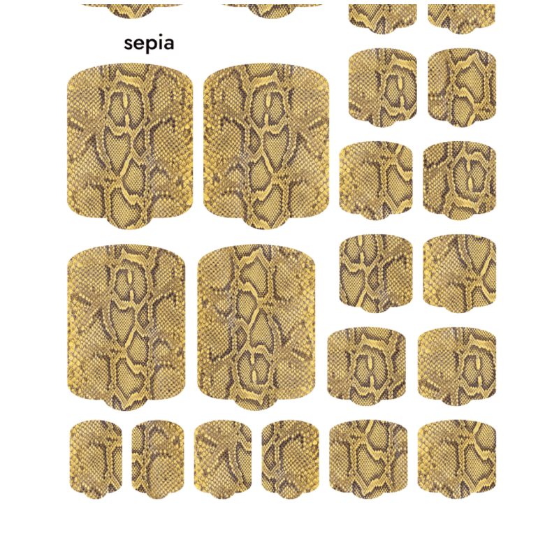 Nagelfolie Sepia - PEDIKÜRE Nail Wraps by Provocative Nails-NAIL WRAPS SELBSTKLEBEND-Double Beauty Shop