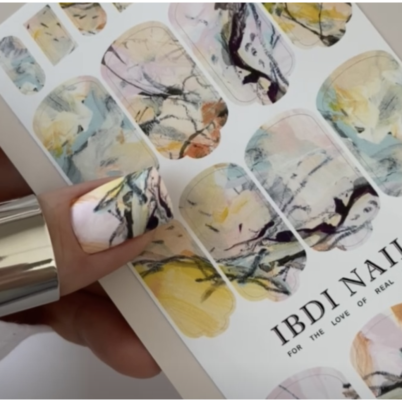 04 PUTTY SMEARS - Nail Wraps IBDI Nails-NAIL WRAPS SELBSTKLEBEND-Double Beauty Shop