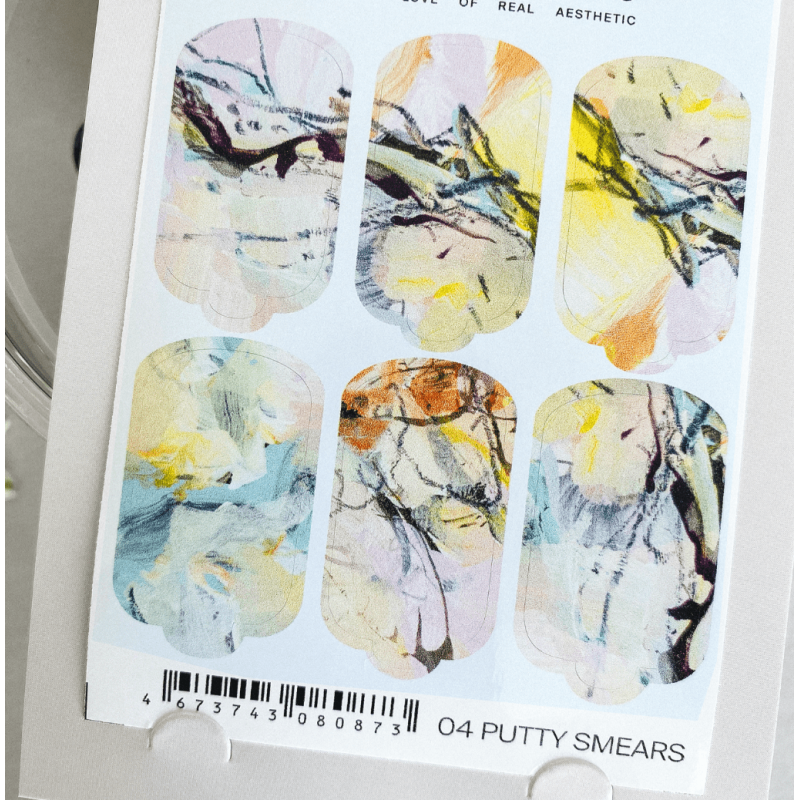 04 PUTTY SMEARS - Nail Wraps IBDI Nails-NAIL WRAPS SELBSTKLEBEND-Double Beauty Shop