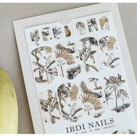 01 TROPIC - Nail Wraps IBDI Nails