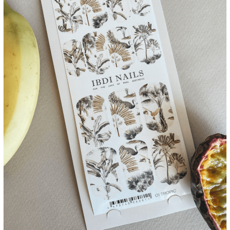 01 TROPIC - Nail Wraps IBDI Nails