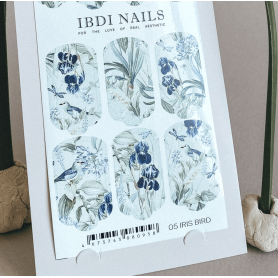 05 IRIS BIRD - Nail Wraps IBDI Nails 2