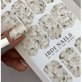 11 BLISSFUL PEONIES - Nail Wraps IBDI Nails