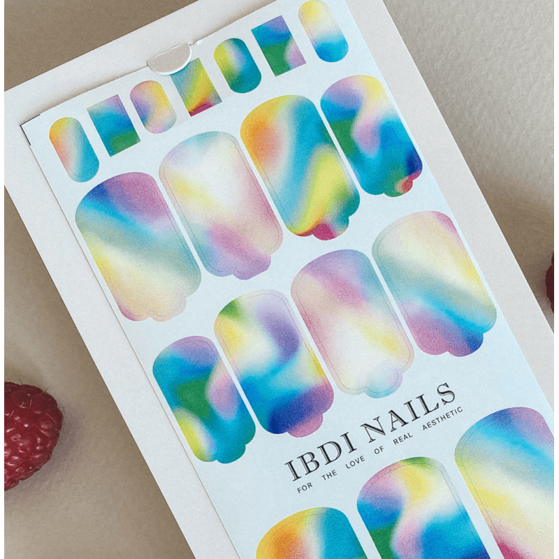 13 RAINBOW - Nail Wraps IBDI Nails-NAIL WRAPS SELBSTKLEBEND-Double Beauty Shop