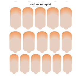 Nagelfolie Ombre kumquat - Nail Wraps by Provocative Nails 2