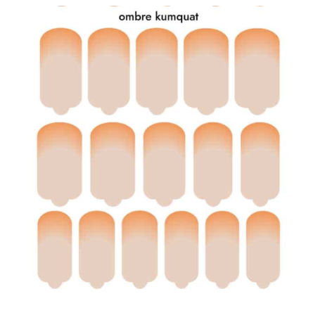 Nagelfolie Ombre kumquat - Nail Wraps by Provocative Nails