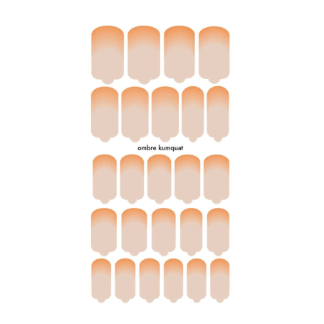 Nagelfolie Ombre kumquat - Nail Wraps by Provocative Nails