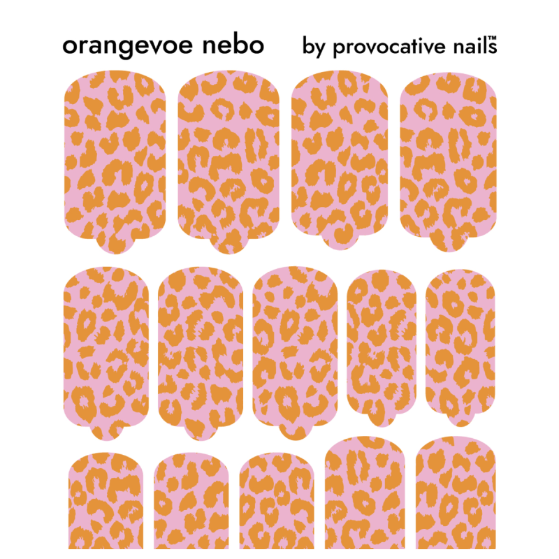 Nagelfolie Orange sky (orangevoe nebo) - Nail Wraps by Provocative Nails-NAIL WRAPS SELBSTKLEBEND-Double Beauty Shop