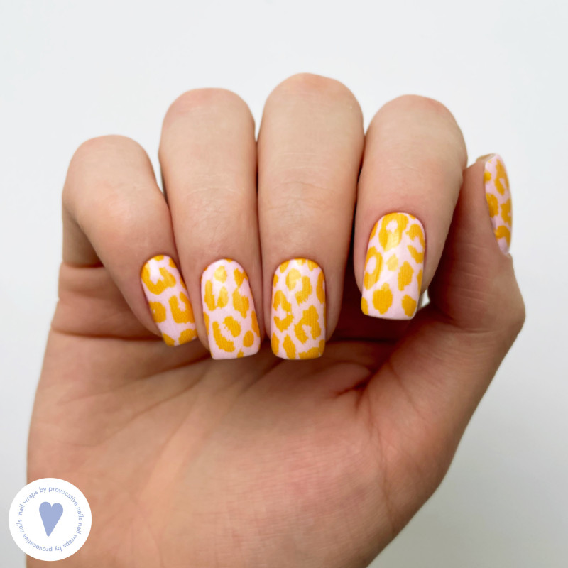 Nagelfolie Orange sky (orangevoe nebo) - Nail Wraps by Provocative Nails-NAIL WRAPS SELBSTKLEBEND-Double Beauty Shop