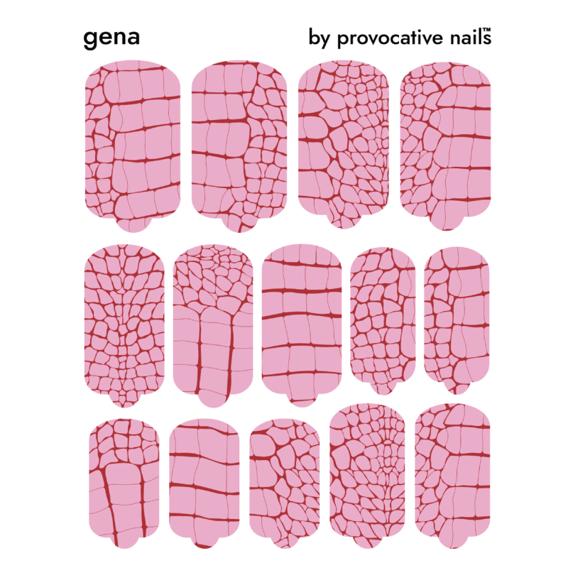 Nagelfolie Gena - Nail Wraps by Provocative Nails-NAIL WRAPS SELBSTKLEBEND-Double Beauty Shop