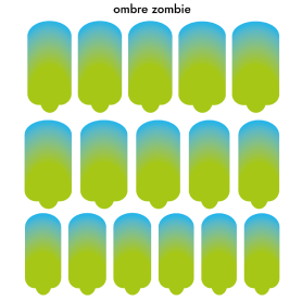 Nagelfolie Ombre zombie - Nail Wraps by Provocative Nails 2