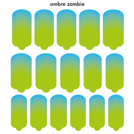 Nagelfolie Ombre zombie - Nail Wraps by Provocative Nails
