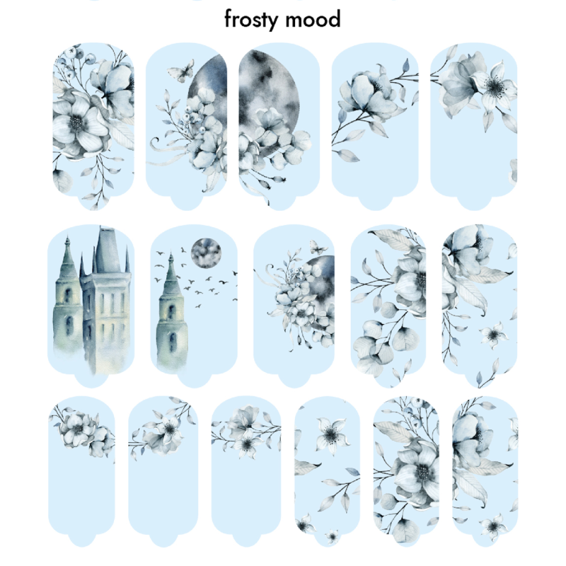 Nagelfolie Frosty mood - Nail Wraps by Provocative Nails-NAIL WRAPS SELBSTKLEBEND-Double Beauty Shop