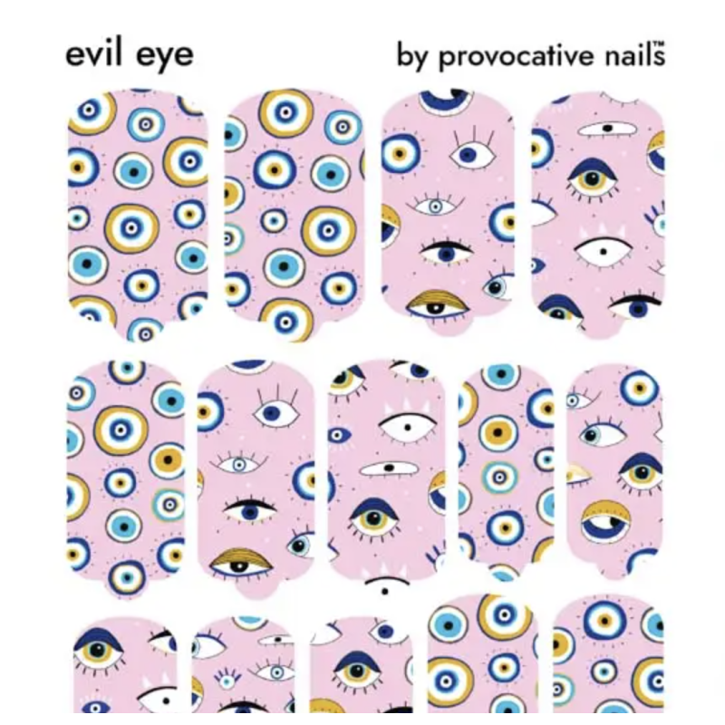 Nagelfolie Evil Eye - Nail Wraps by Provocative Nails-NAIL WRAPS SELBSTKLEBEND-Double Beauty Shop