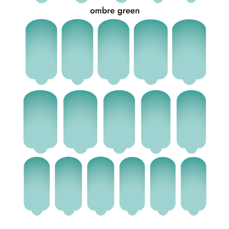 Nagelfolie Ombre green - Nail Wraps by Provocative Nails