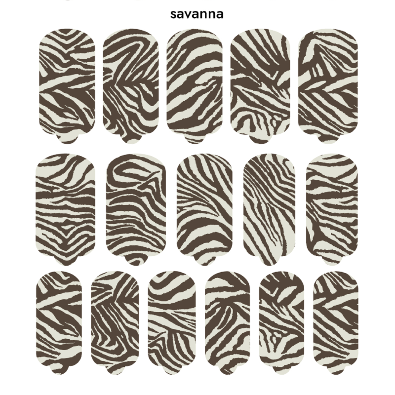 Nagelfolie Savanna - Nail Wraps by Provocative Nails-NAIL WRAPS SELBSTKLEBEND-Double Beauty Shop