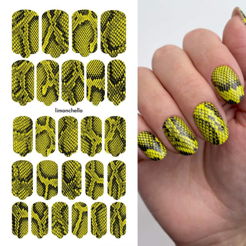 Nagelfolie Limonchello - Nail Wraps by Provocative Nails-NAIL WRAPS SELBSTKLEBEND-Double Beauty Shop