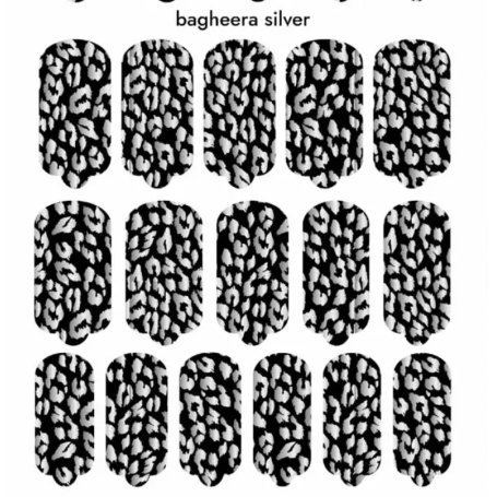 Nagelfolie Bagheera Silver - Nail Wraps by Provocative Nails