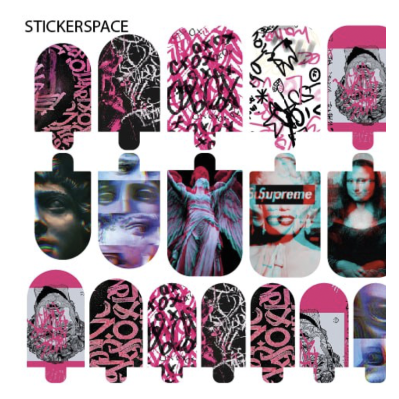 Error - Nail Wraps StickerSpace-NAIL WRAPS SELBSTKLEBEND-Double Beauty Shop