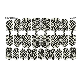 Zebra - Nail Wraps StickerSpace 2