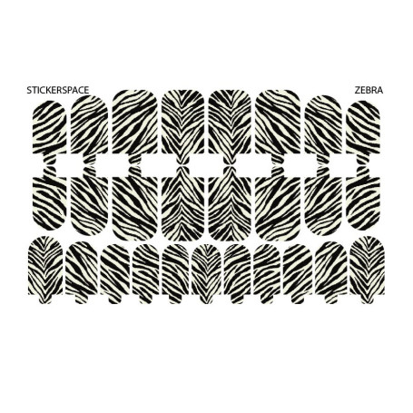 Zebra - Nail Wraps StickerSpace