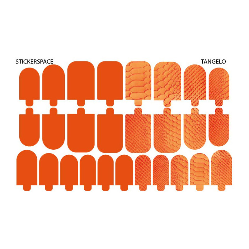 Tangelo - Nail Wraps StickerSpace-NAIL WRAPS SELBSTKLEBEND-Double Beauty Shop