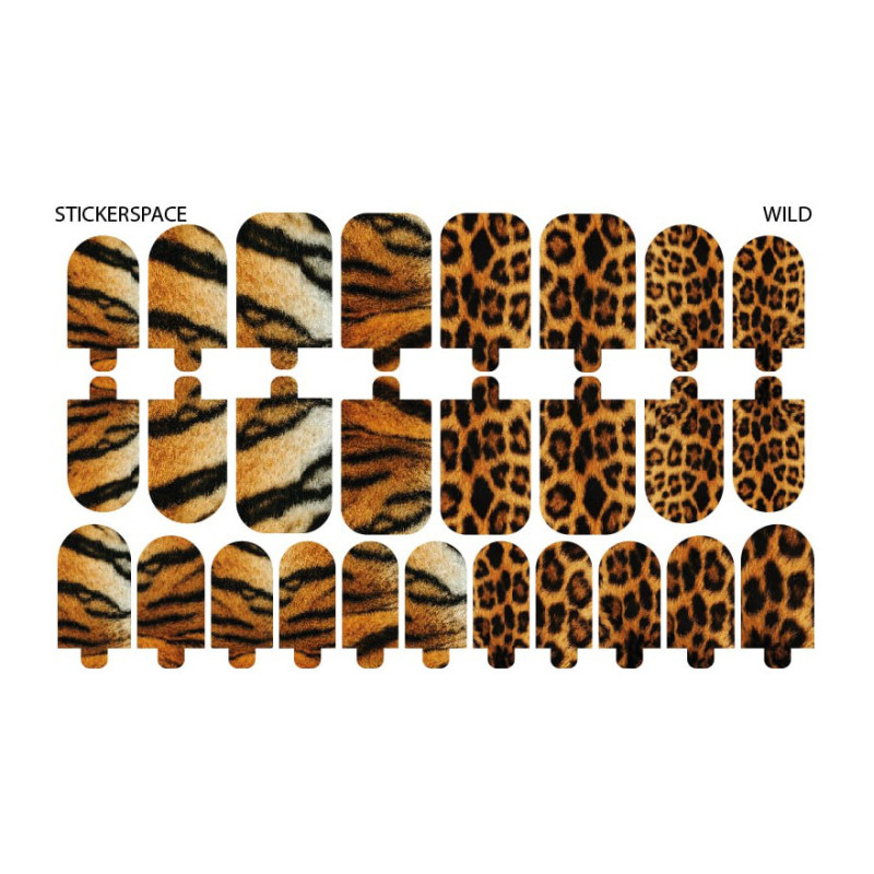 Wild - Nail Wraps StickerSpace-NAIL WRAPS SELBSTKLEBEND-Double Beauty Shop