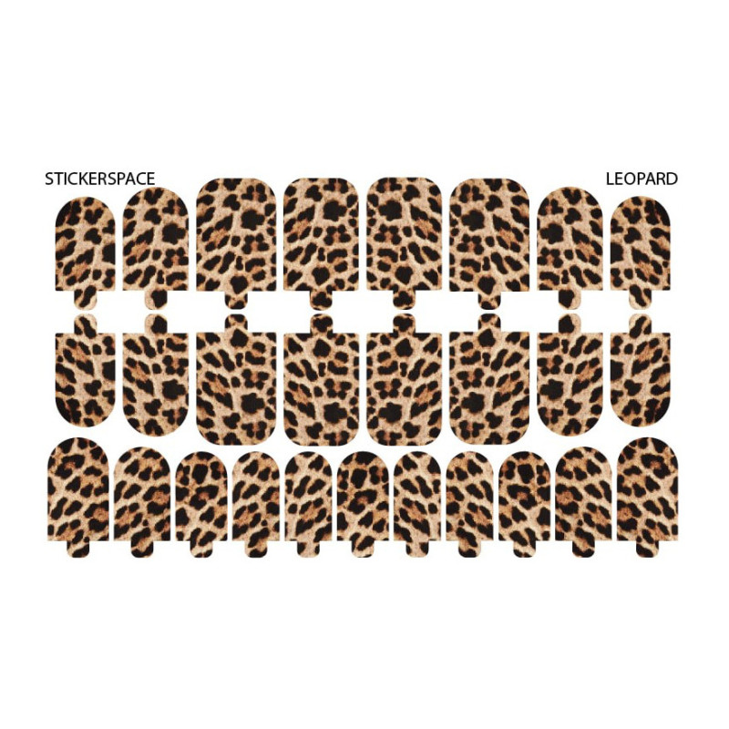 Leopard - Nail Wraps StickerSpace-NAIL WRAPS SELBSTKLEBEND-Double Beauty Shop