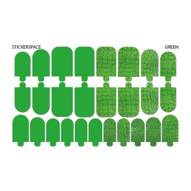 Green - Nail Wraps StickerSpace 2