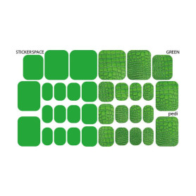 Green - PEDIKÜRE Nail Wraps StickerSpace 2
