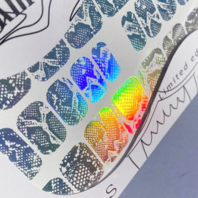 Silver Rainbow - Nail Wraps StickerSpace