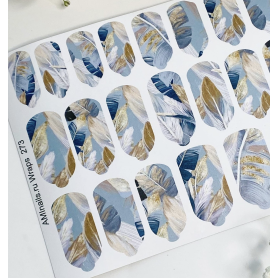 Nagelfolie 273 Nail Wraps für Maniküre AMINAILS