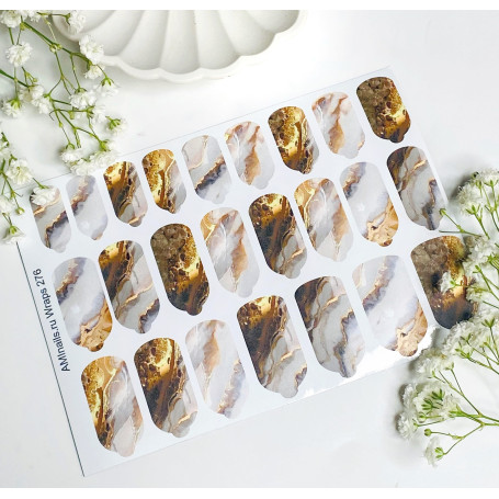 Nagelfolie 276 Nail Wraps für Maniküre AMINAILS